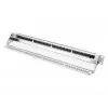 DIGITUS Modular Galvanized Patch Panel - shielded 24-port 24-port blank 1U rack mount black RAL 9005