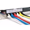 DIGITUS Modular Galvanized Patch Panel - shielded 24-port 24-port blank 1U rack mount black RAL 9005