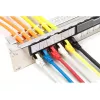 DIGITUS Modular Galvanized Patch Panel - shielded 24-port 24-port blank 1U rack mount black RAL 9005