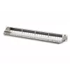 DIGITUS Modular Galvanized Patch Panel - shielded 24-port 24-port blank 1U rack mount black RAL 9005