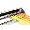 DIGITUS Modular Galvanized Patch Panel - shielded 24-port 24-port blank 1U rack mount black RAL 9005
