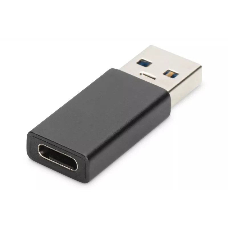 DIGITUS USB Type-C adapter, type A to C M/F, 3A, 5GB, 3.0 Version, black
