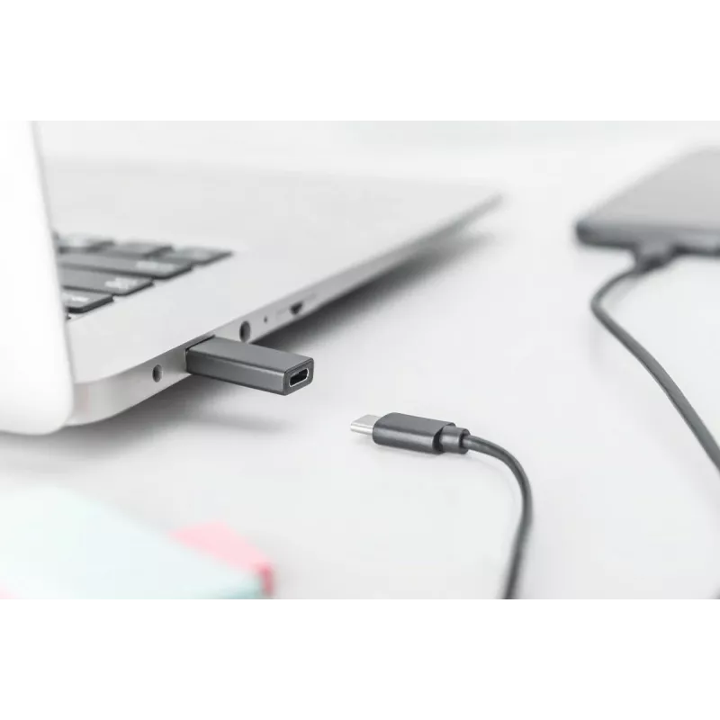 DIGITUS USB Type-C adapter, type A to C M/F, 3A, 5GB, 3.0 Version, black