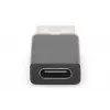 DIGITUS USB Type-C adapter, type A to C M/F, 3A, 5GB, 3.0 Version, black