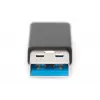 DIGITUS USB Type-C adapter, type A to C M/F, 3A, 5GB, 3.0 Version, black