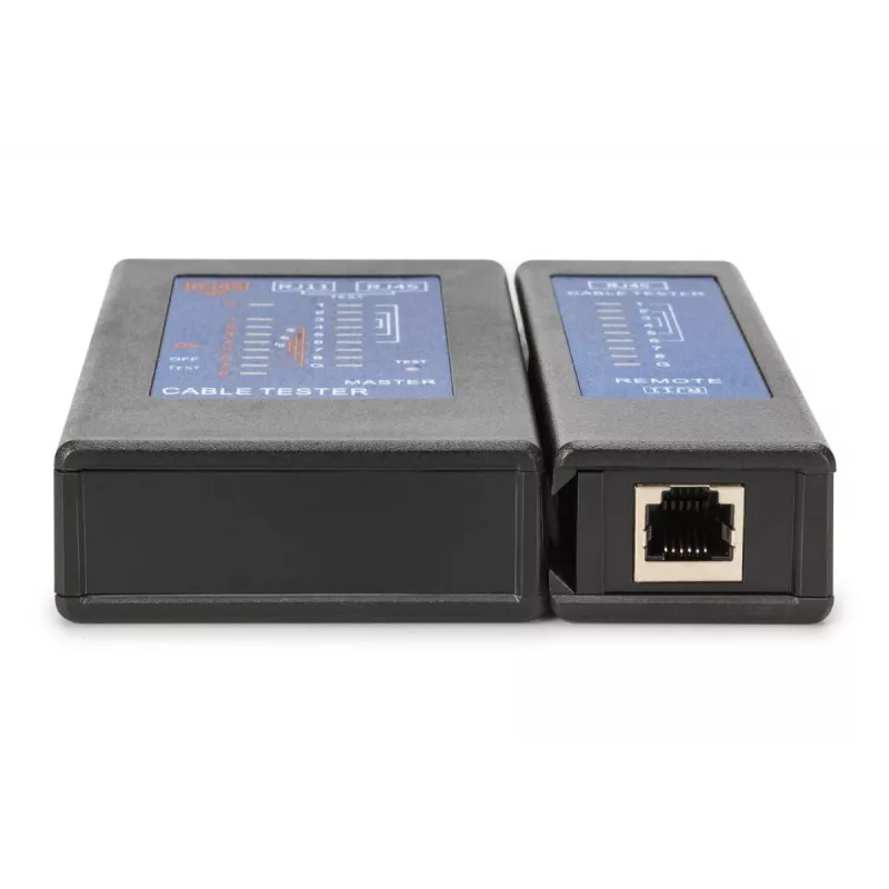 DIGITUS Cable tester - Single side tester PoE tester with case