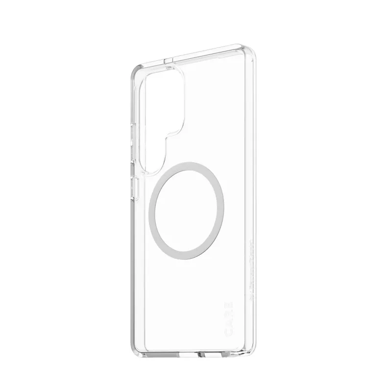 PanzerGlass CARE™ by ® Urban Combat Case Transparent w. White Qi Compatible Samsung Galaxy S25 Ultra