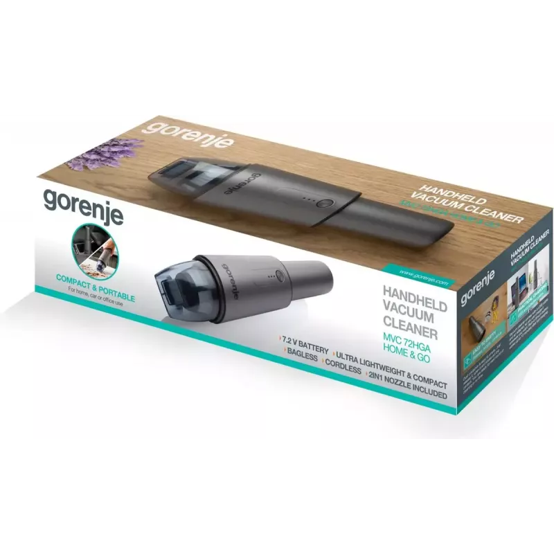 Gorenje MVC72HGA handheld vacuum Grey Bagless