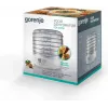 Food dehydrator Gorenje FDK 24 DW — transparent white, Ø31 cm grate, 240 W, max 70°C