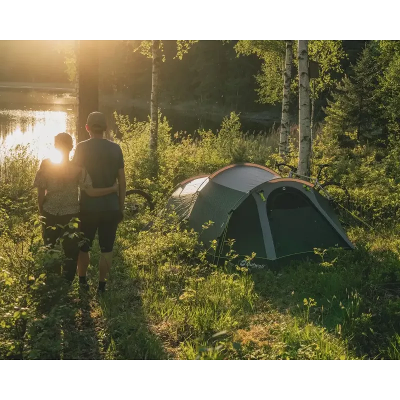 Tent Outwell Earth 2 — 2-person, compact two-berth camping tent, Green