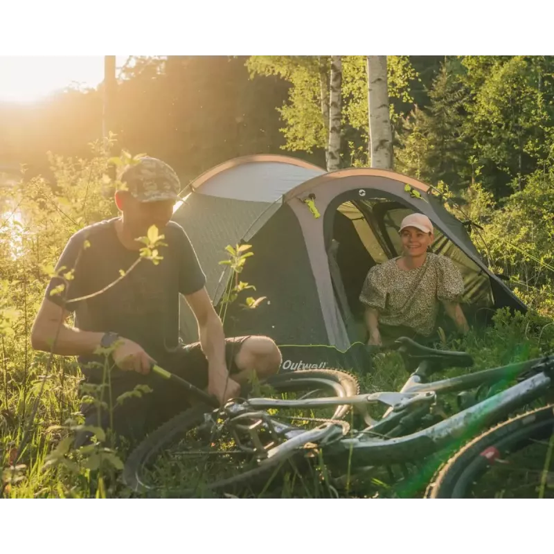 Tent Outwell Earth 4 Plus — 4-person family tent, green, model 111485