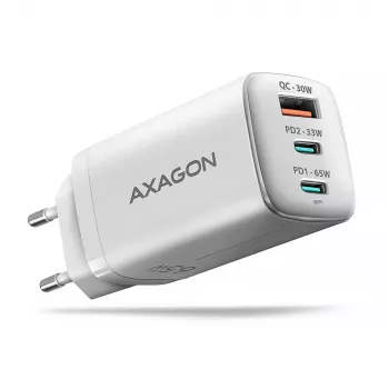 Axagon ACU-DPQ65W PD3.0 & QC4+ 3x OUTPUTS wall charger 65W