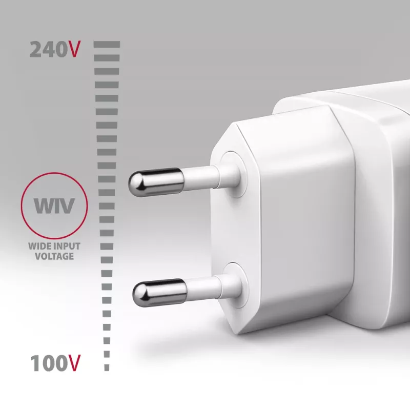Axagon ACU-DPQ65W PD3.0 & QC4+ 3x OUTPUTS wall charger 65W