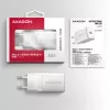 Wall Charger Axagon ACU-PD30W 1x QC3.0/AFC/FCP/PD Type-C 30W White