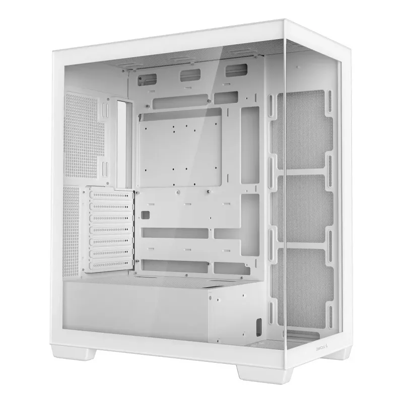 PC case DeepCool CG580 WH White — ATX/mATX/ITX, tempered glass, supports 120/140 mm fans, 3.5 inch×2, 2.5 inch×3, USB 3.2 Gen1