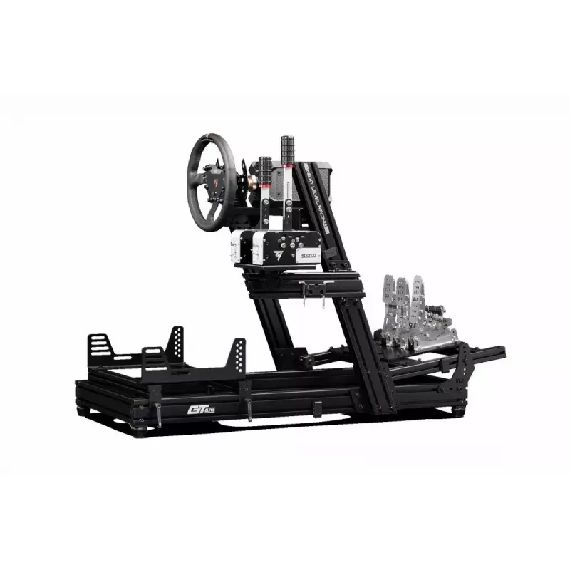 Racing simulator cockpit Next Level Racing GTElite Wheel Plate Edition — Aluminum and carbon steel wheel and pedal mounting platform