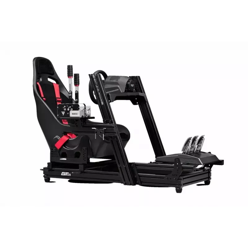 Racing simulator cockpit Next Level Racing GTElite Wheel Plate Edition — Aluminum and carbon steel wheel and pedal mounting platform