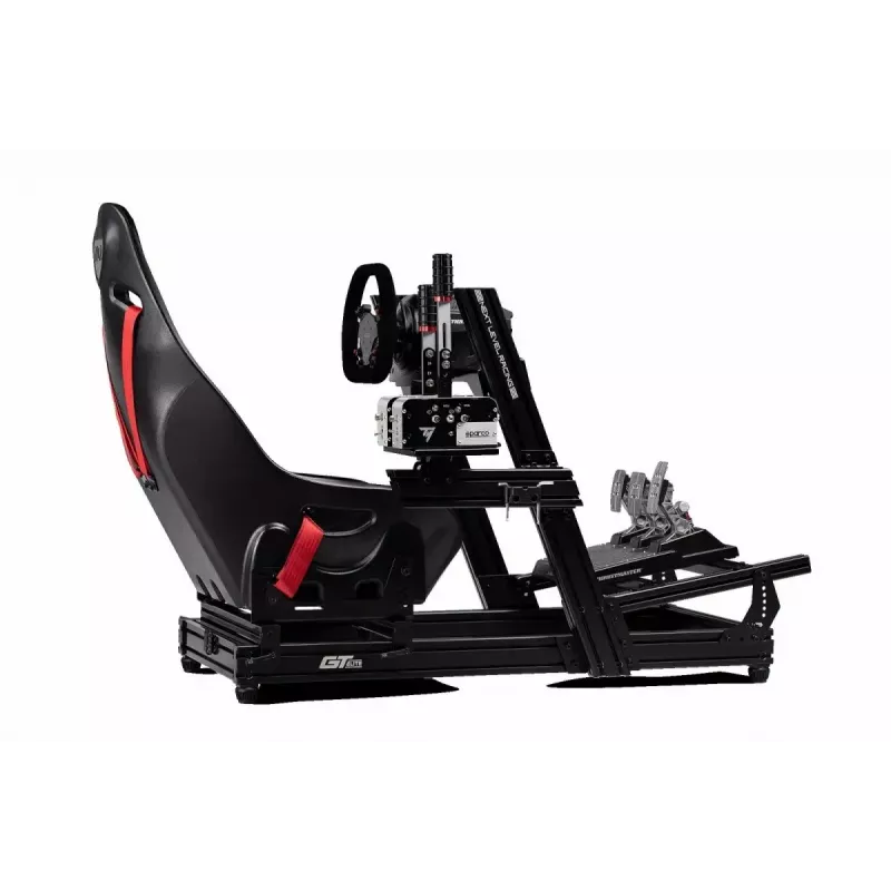 Racing simulator cockpit Next Level Racing GTElite Wheel Plate Edition — Aluminum and carbon steel wheel and pedal mounting platform