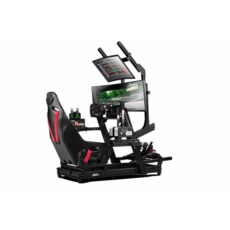 Racing simulator cockpit Next Level Racing GTElite Wheel Plate Edition — Aluminum and carbon steel wheel and pedal mounting platform
