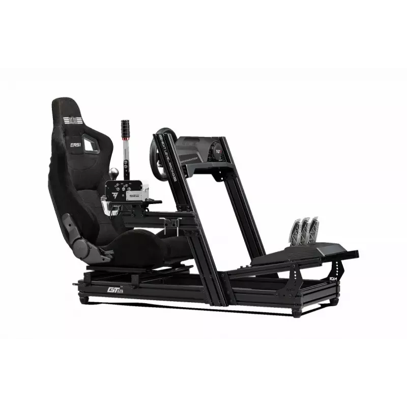 Racing simulator cockpit Next Level Racing GTElite Wheel Plate Edition — Aluminum and carbon steel wheel and pedal mounting platform