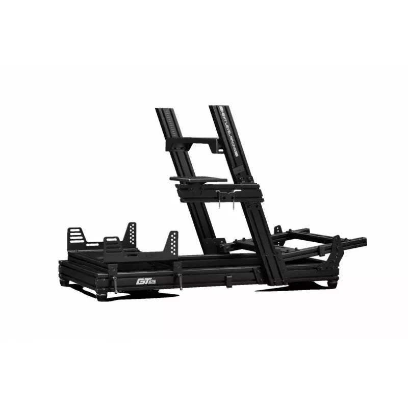 Racing simulator cockpit Next Level Racing GTElite Wheel Plate Edition — Aluminum and carbon steel wheel and pedal mounting platform