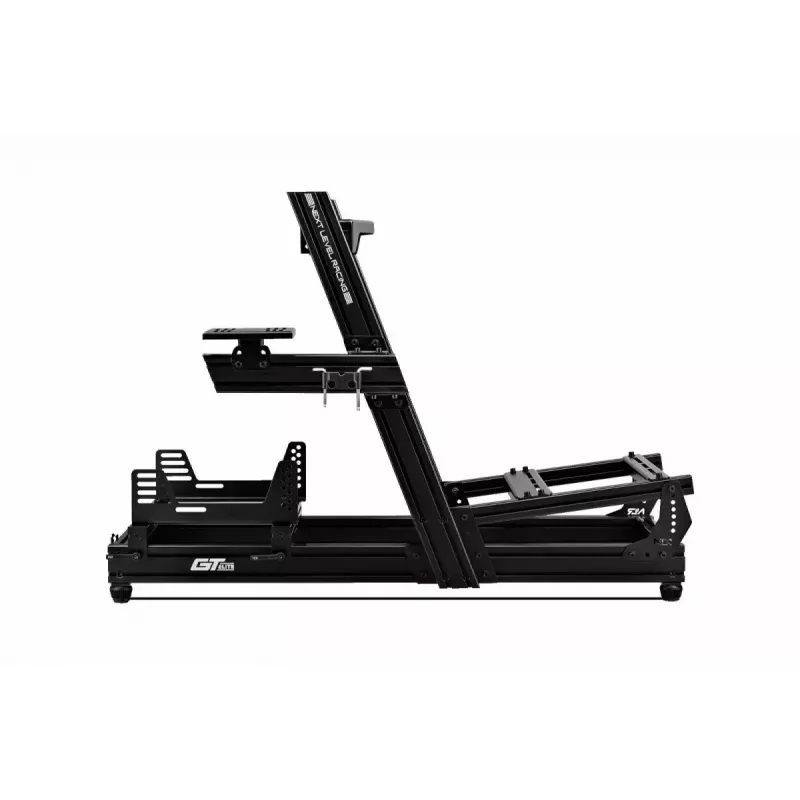 Racing simulator cockpit Next Level Racing GTElite Wheel Plate Edition — Aluminum and carbon steel wheel and pedal mounting platform