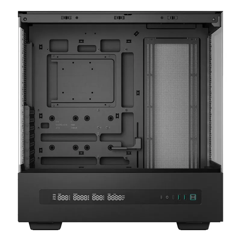 PC case DeepCool CH690 DIGITAL Tower Black — ATX/Micro-ATX/Mini-ITX, LCD display, 3x2.5 inch + 1x3.5 inch bays, up to 450 mm GPU, 182 mm CPU cooler