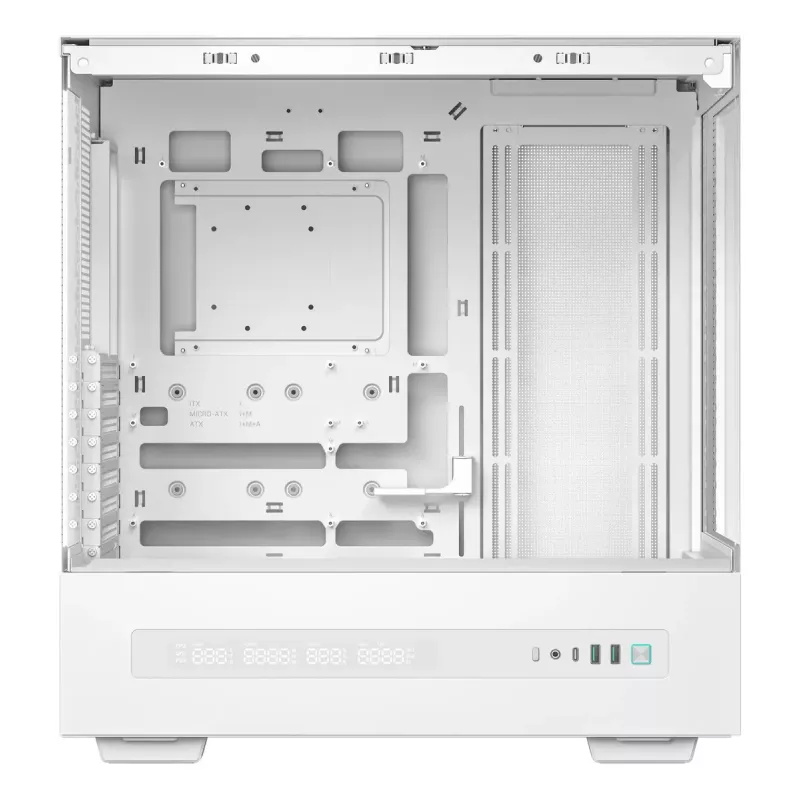 PC case DeepCool CH690 Tower White — ATX/microATX support, LCD display, 3x2.5 inch bays, 1x3.5 inch, GPU up to 450 mm, CPU cooler height 182 mm