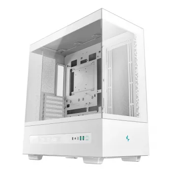 PC case DeepCool CH690 Tower White — ATX/microATX support, LCD display, 3x2.5 inch bays, 1x3.5 inch, GPU up to 450 mm, CPU cooler height 182 mm