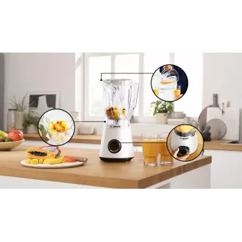Bosch Serie 4 MMB6141W blender 1.5 L Tabletop blender 1200 W White