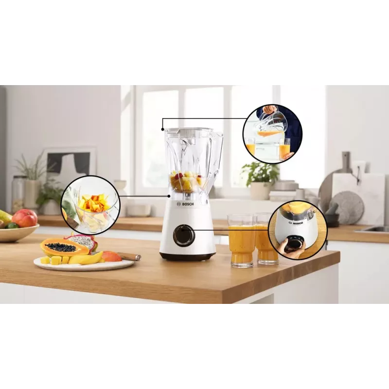 Bosch Serie 4 MMB6141W blender 1.5 L Tabletop blender 1200 W White