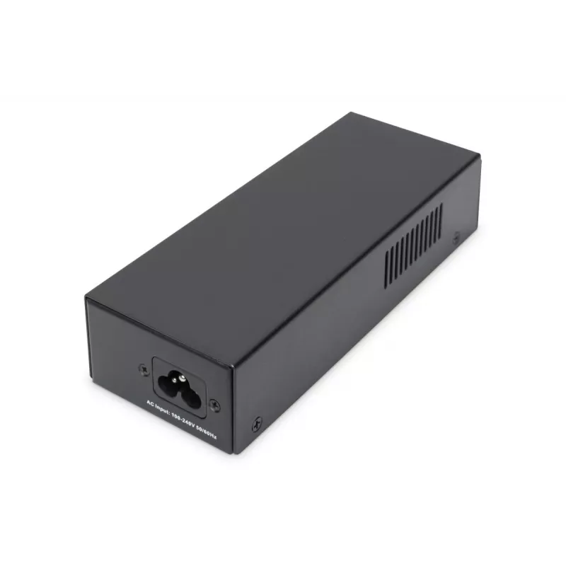 DIGITUS Gigabit Ethernet PoE++ Injector, 802.3bt Power pins: 4/5(+),7/8(-) and 3/6(+), 1/2(-), 85W