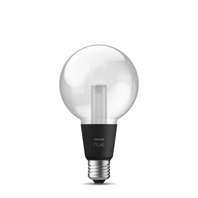 Smart bulb Philips Hue White and colour ambience G95 E27, 6.8 W, Bluetooth/Zigbee, transparent