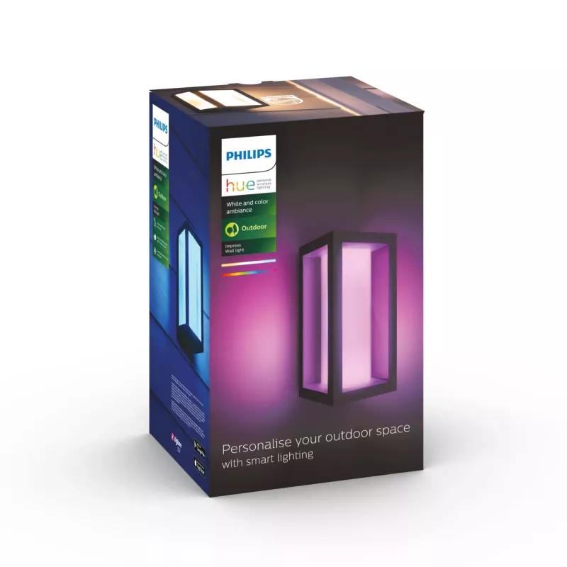 Philips Hue White and colour ambience Impress Outdoor Wall light