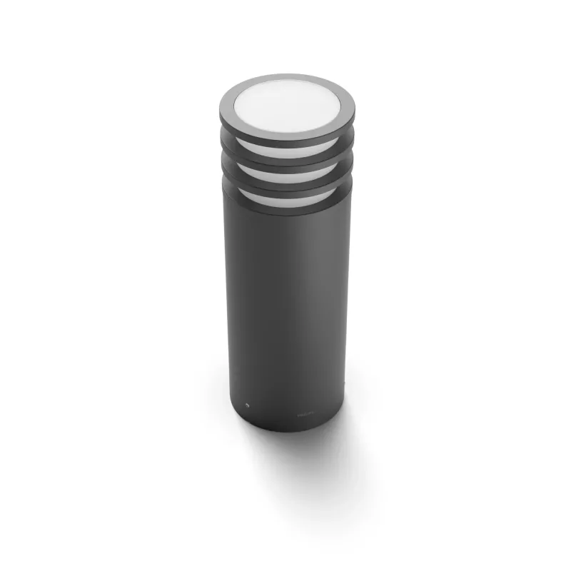 Philips Hue White Lucca Outdoor pedestal, Smart pedestal/post lighting, Bluetooth/Zigbee, Anthracite, LED, Aluminium, E27