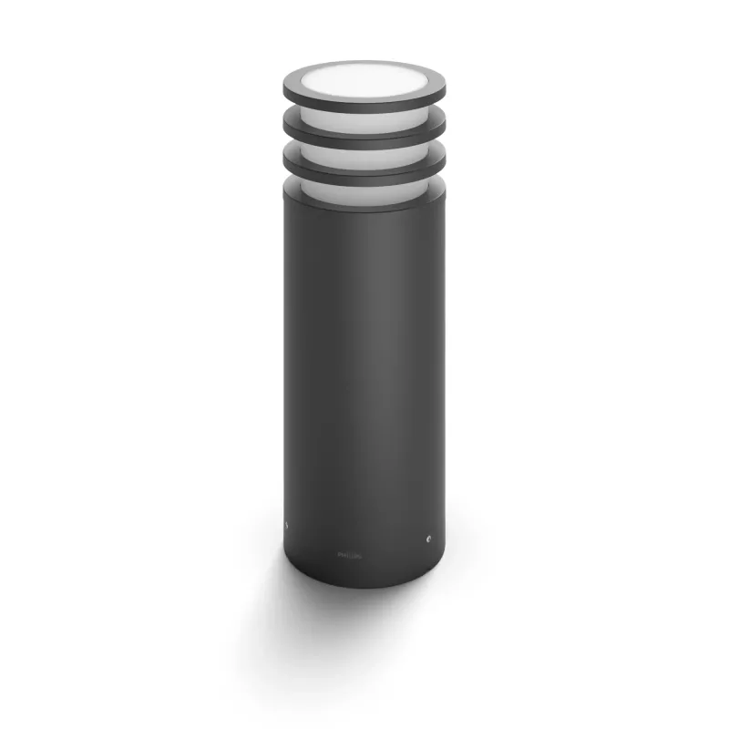 Philips Hue White Lucca Outdoor pedestal, Smart pedestal/post lighting, Bluetooth/Zigbee, Anthracite, LED, Aluminium, E27
