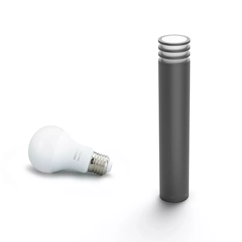 Smart pedestal lighting Philips Hue White Lucca Outdoor post 1740393P0