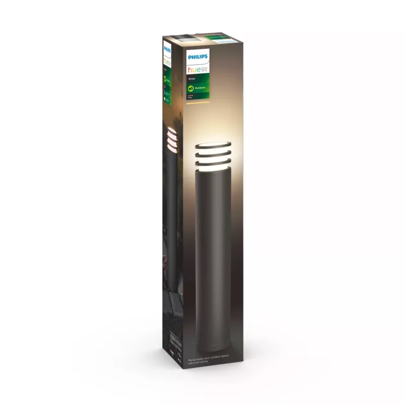 Smart pedestal lighting Philips Hue White Lucca Outdoor post 1740393P0