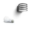 Philips Hue White Lucca Outdoor wall light, Smart wall light, Bluetooth/Zigbee, Anthracite, LED, Aluminium, E27