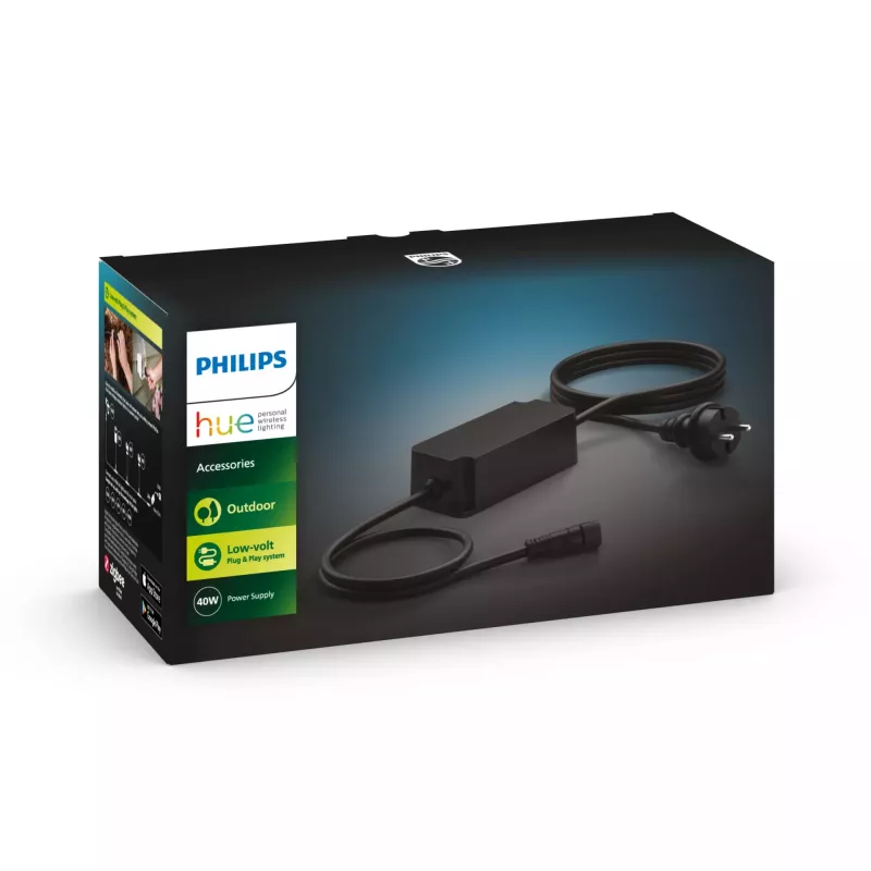 Philips Outdoor 40W power supply, Lighting power supply, Black, Plastic, Garden, Patio, IP67, II
