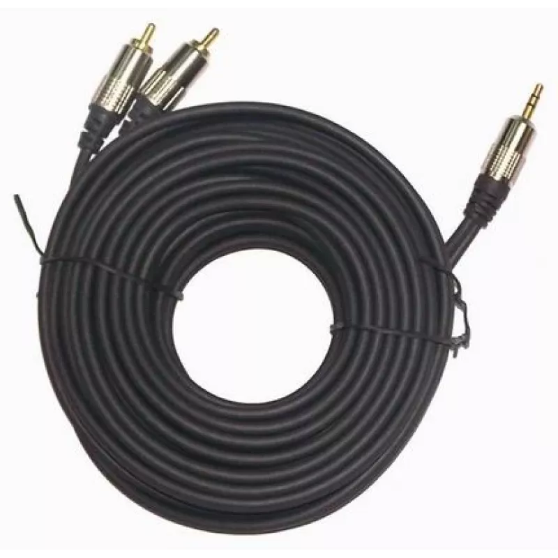 GEMBIRD 3.5mm Stereo to 2xRCA Plugs 1.5m Cable - Gold-plated Connectors