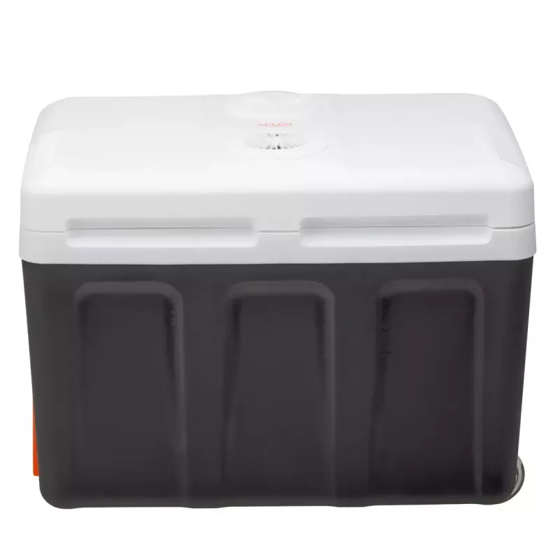 Portable cooler Adler AD 8090 — 40 L 12 V car fridge, Peltier cooling, 220–240 V mains, wheels