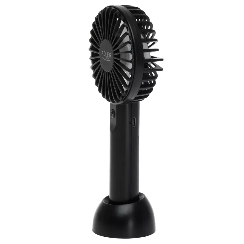 Table fan Adler AD 7338 Mini USB — 7 cm diameter, 3 speeds, black