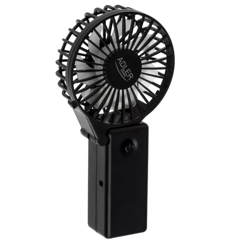 Desk fan Adler AD 7336 — foldable mini fan, 6.5 cm diameter, 1 speed, black