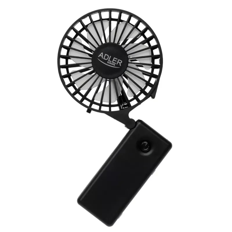 Desk fan Adler AD 7336 — foldable mini fan, 6.5 cm diameter, 1 speed, black