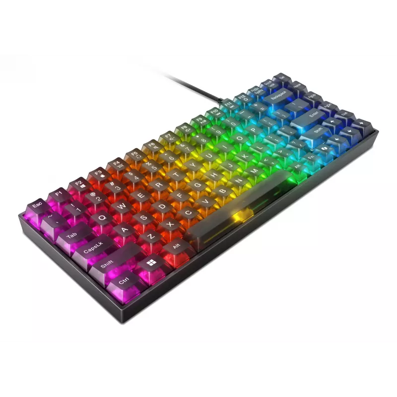 Mechanical gaming keyboard Lenovo Legion K510 Mini Pro 75% US English, 84 keys, RGB, USB, 1.8 m cable, Black/Transparent