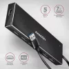 Axagon HUE-F7A 7x USB 3.2 Gen 1 ALU FLAT hub micro power IN 1m USB-A USB 3.2 Gen 1 (3.1 Gen 1) Type-A 5000 Mbit/s Black