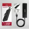 Axagon HUE-F7A 7x USB 3.2 Gen 1 ALU FLAT hub micro power IN 1m USB-A USB 3.2 Gen 1 (3.1 Gen 1) Type-A 5000 Mbit/s Black