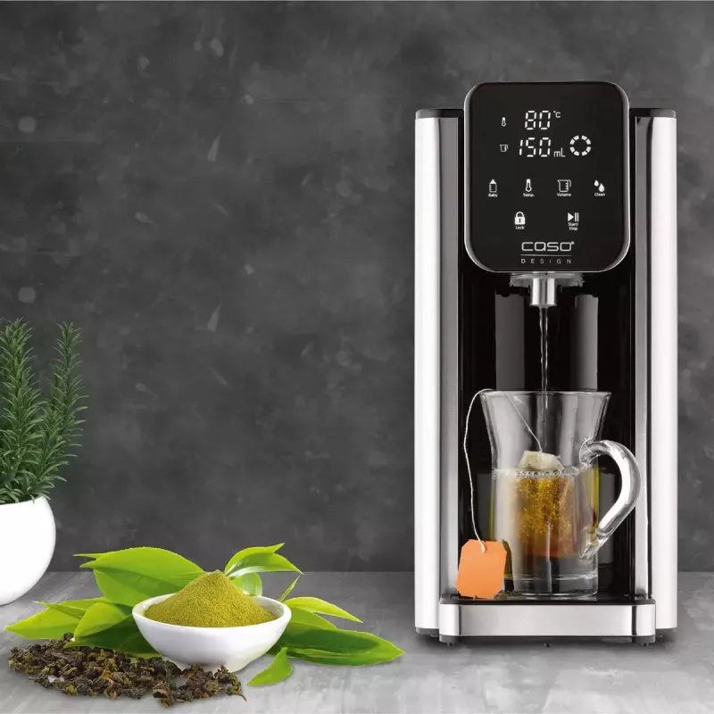Caso Hot 7 Turbo Hot Water Dispenser, 2.7 L, 2200-2600 W, Black/Stainless Steel