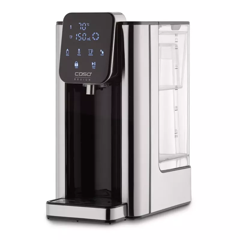 Caso Hot 7 Turbo Hot Water Dispenser, 2.7 L, 2200-2600 W, Black/Stainless Steel